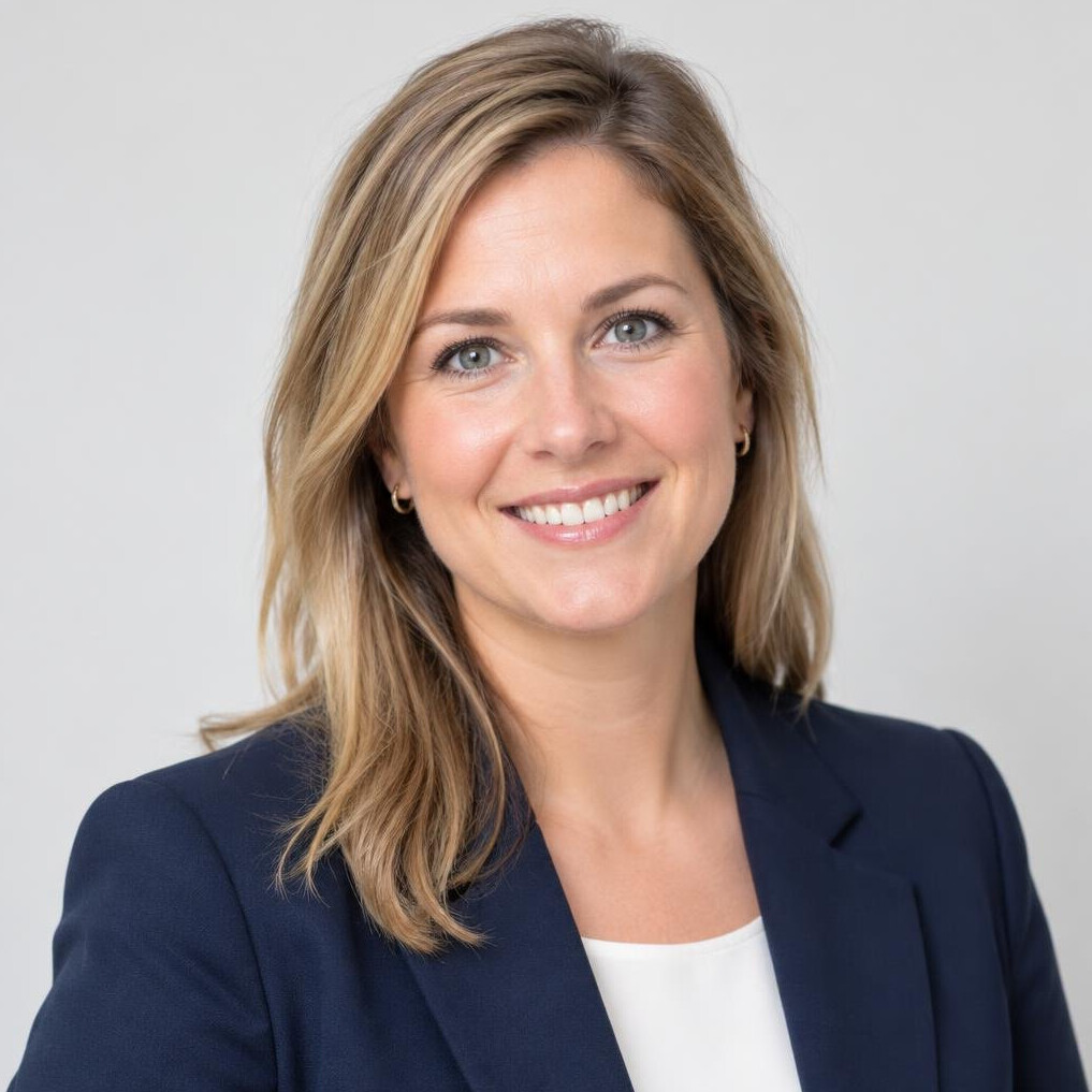 Portrait of a smiling professional woman insurance advisor in a bright office